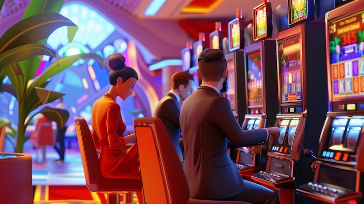 Tampilan meja blackjack kasino langsung m9win